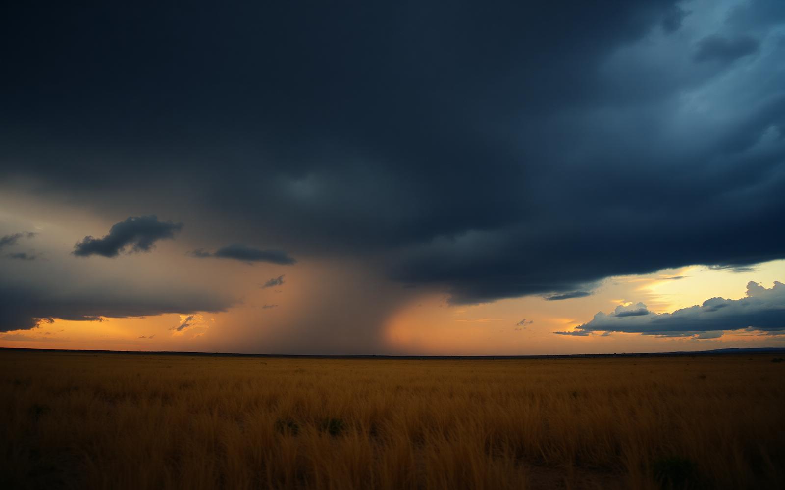 Stormy Zimbabwean sky — film atmosphere